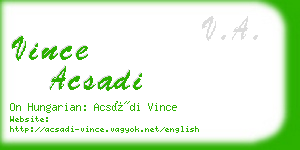 vince acsadi business card